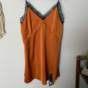 Missguided Copper Slip Dress